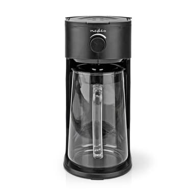 Nedis Jääkahvin & Jääteen Keitin | Kahvisuodatin | 2.5 l | 6 Kupit | Musta