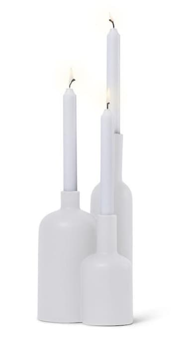 Orrefors Jernverk Ljusstake, Vit