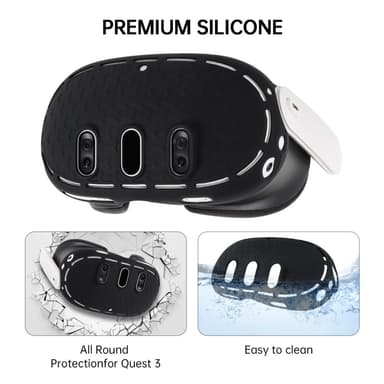 Meta Quest 3 VR Protective Shell -suojakuorelle, silikonisuojalle pölyltä putoamiselta