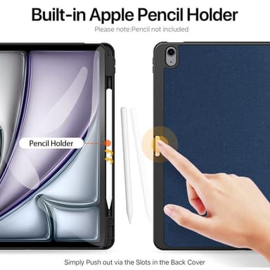 DUX DUCIS Domo iPad Air 13 (2024) Kolminkertainen jalusta - Blue