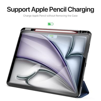 DUX DUCIS Domo iPad Air 13 (2024) Kolminkertainen jalusta - Blue