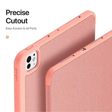 DUX DUCIS Domo iPad Pro 11 (2024) Kolminkertainen jalusta - Pink