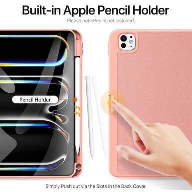 DUX DUCIS Domo iPad Pro 11 (2024) Kolminkertainen jalusta - Pink