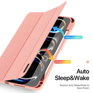 DUX DUCIS Domo iPad Pro 11 (2024) Kolminkertainen jalusta - Pink