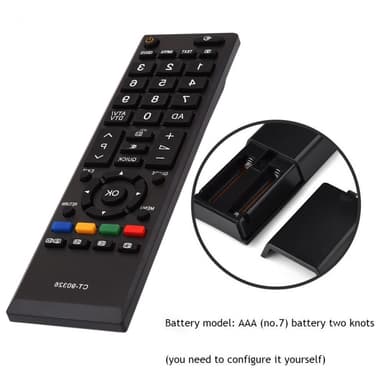 TV-kaukosäätimen vaihto CT-90326 TOSHIBA 42RV635DB 40LV665DB 42AV635DB