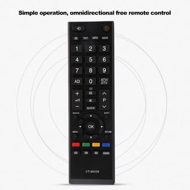 TV-kaukosäätimen vaihto CT-90326 TOSHIBA 42RV635DB 40LV665DB 42AV635DB