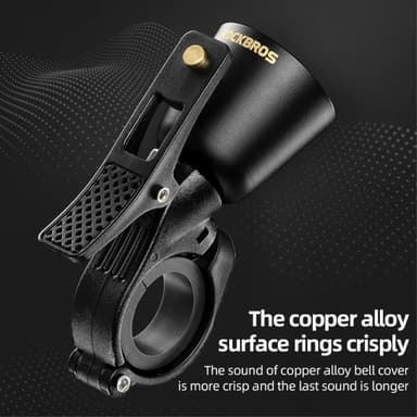 ROCKBROS Copper Alloy Bike Bell Bell polkupyörän ohjaustanko - musta