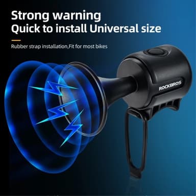 Electric Bike Bell Bell High Decibel polkupyörän ohjaustanko - Punainen