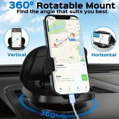 360 astetta kääntyvä autoteline itsekiinnittyvä matkapuhelinteline