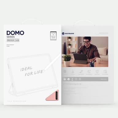 DUX DUCIS Domo iPad Pro 13 (2024) Kolminkertainen jalusta - Pink