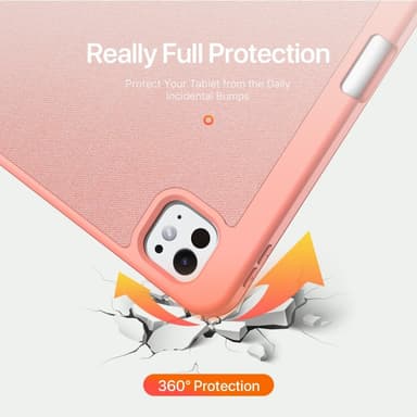 DUX DUCIS Domo iPad Pro 13 (2024) Kolminkertainen jalusta - Pink