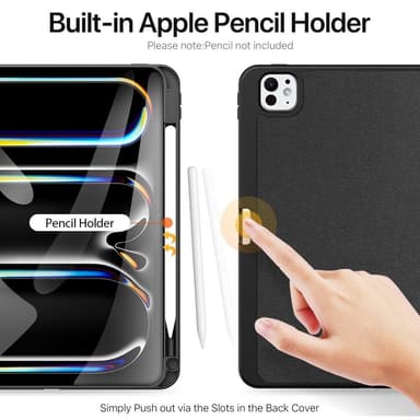 DUX DUCIS Domo iPad Pro 11 (2024) Kolminkertainen jalusta - Musta