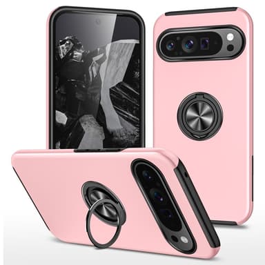 Google Pixel 9 / Pixel 9 Pro sormenrengasjalustan hybridikotelo