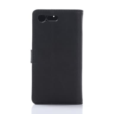 Retro Lompakkoteline Sony Xperia X Compact - Musta
