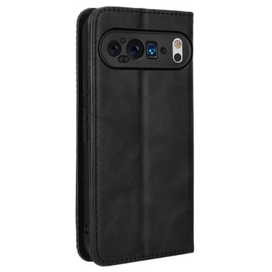 Google Pixel 9 Pro XL Teline Puhelinkotelo Täysi Suojaus Lompakon Suojaus - Musta
