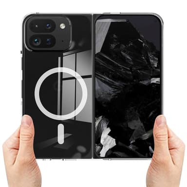 Google Pixel 9 Pro Fold 5G Magneettikotelo TPU + Akryyli Puhelimen Suojakuori, Yhteensopiva MagSafen Kanssa