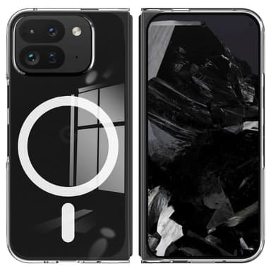 Google Pixel 9 Pro Fold 5G Magneettikotelo TPU + Akryyli Puhelimen Suojakuori, Yhteensopiva MagSafen Kanssa