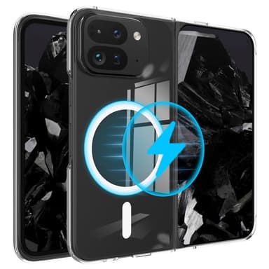 Google Pixel 9 Pro Fold 5G Magneettikotelo TPU + Akryyli Puhelimen Suojakuori, Yhteensopiva MagSafen Kanssa