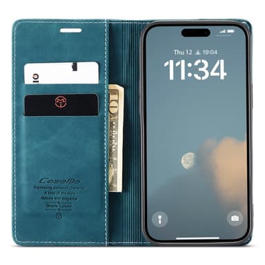 CASEME Retro lompakkokotelo iPhone 16 Plus