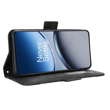 Wallet Stand Flip -puhelinkotelo OnePlus Nord 4 - musta