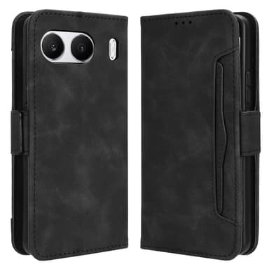 Wallet Stand Flip -puhelinkotelo OnePlus Nord 4 - musta