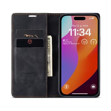 CASEME Retro lompakkokotelo iPhone 16 Pro