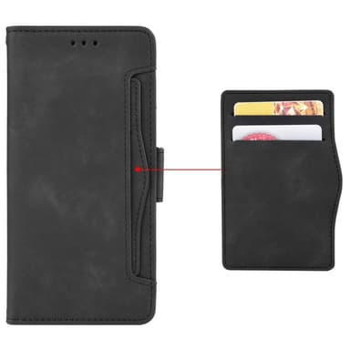 Wallet Stand Flip -puhelinkotelo OnePlus Nord 4 - musta