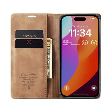 CASEME Retro lompakkokotelo iPhone 16 Pro