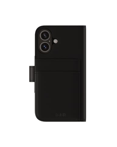Holdit Cover Lompakkokotelo Magnet Plus Black iPhone 16 Plus