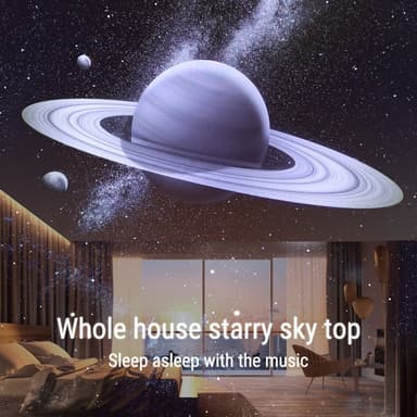 Monitoiminen Galaxy Star Projector White Noise Bluetooth-kaiutin