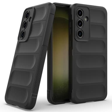 Samsung Galaxy S24 FE Pehmeä TPU Iskunkestävä Puhelimen Kuori - Musta