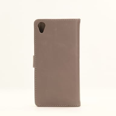 Sony Xperia X Crazy Horse Texture Lompakko Nahkakansi Beige