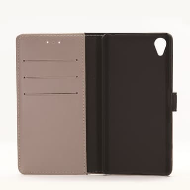 Sony Xperia X Crazy Horse Texture Lompakko Nahkakansi Beige