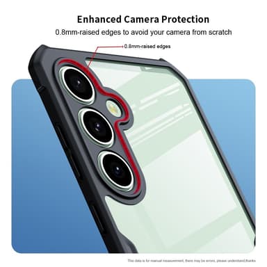 XUNDD-takakansi Samsung Galaxy S24 FE akryyli+TPU-puhelinkotelolle