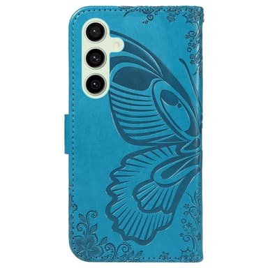 Samsung Galaxy S24 FE Kotelo Jalustallinen Lompakkokotelo Perhoskuvio