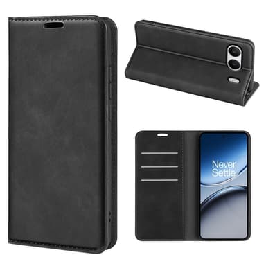 OnePlus Nord 4 Case Wallet -kotelolle Shell Phone Case -lompakko - musta