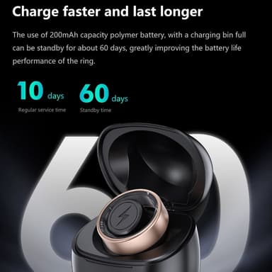 Smart Ring Bluetooth Finger Health Tracker 20.7 mm sisähalkaisija