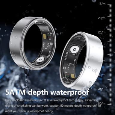 Smart Ring Bluetooth Finger Health Tracker 20.7 mm sisähalkaisija