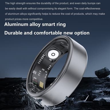 Smart Ring Bluetooth Finger Health Tracker 20.7 mm sisähalkaisija