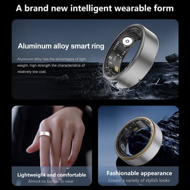 Smart Ring Bluetooth Finger Health Tracker 20.7 mm sisähalkaisija