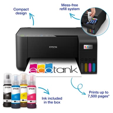 Epson EcoTank ET-2865 monitoimitulostin C11CJ67433 (musta)