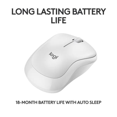 Logitech M240 Silent Bluetooth langaton hiiri (valkoinen)