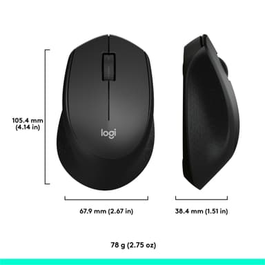 Logitech M330 Silent Plus hiiri (musta)