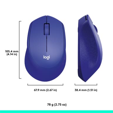 Logitech M330 Silent Plus hiiri (sininen)