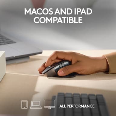Logitech MX Master 3S Mac langaton hiiri (tähtiharmaa)