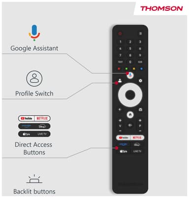 Thomson Google 50" QG4S14 4K QLED älytelevisio(2024)