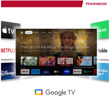 Thomson Google 65" QG4S14 4K QLED älytelevisio (2024)