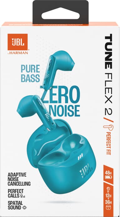JBL Tune Flex 2 täysin langattomat in-ear kuulokkeet (sinivihreä)