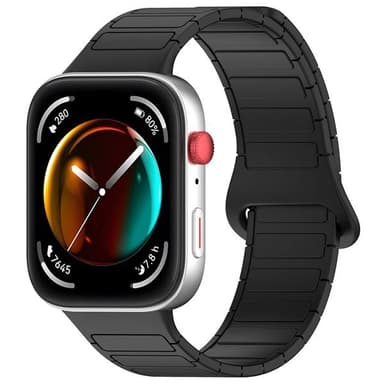 Magneettinen silikoniranneke Huawei Watch Fit 3:lle - musta