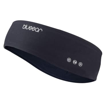 Pääpanta Bluetooth-kuulokkeilla ja mikrofonilla Musta